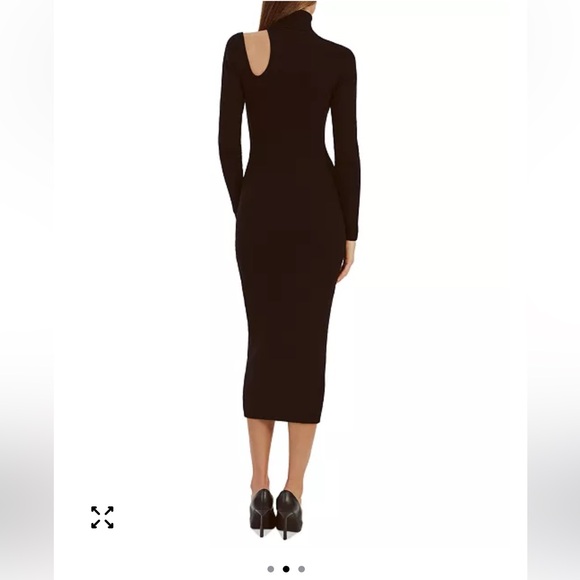 Bardot Elegant Black Midi Dress - Picture 6 of 6